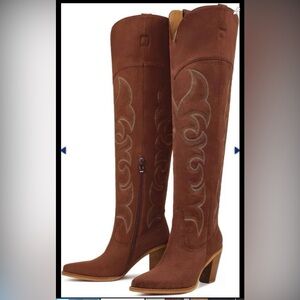 Elegant Brown Over the Knee Boots
